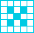 Pixel blue